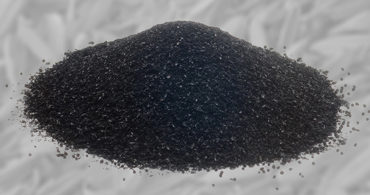 国産モミ殻の活性炭